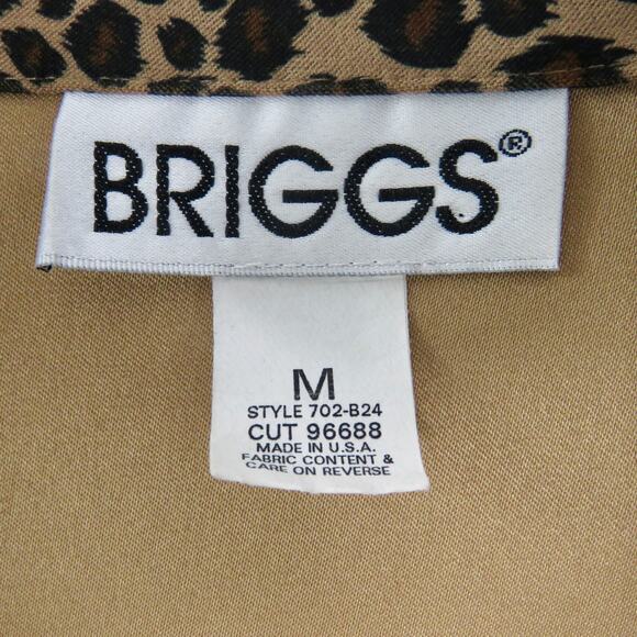 Briggs 90s Vintage Leopard Pattern Blazer Jacket Medium Retro Animal Print - Picture 4 of 4